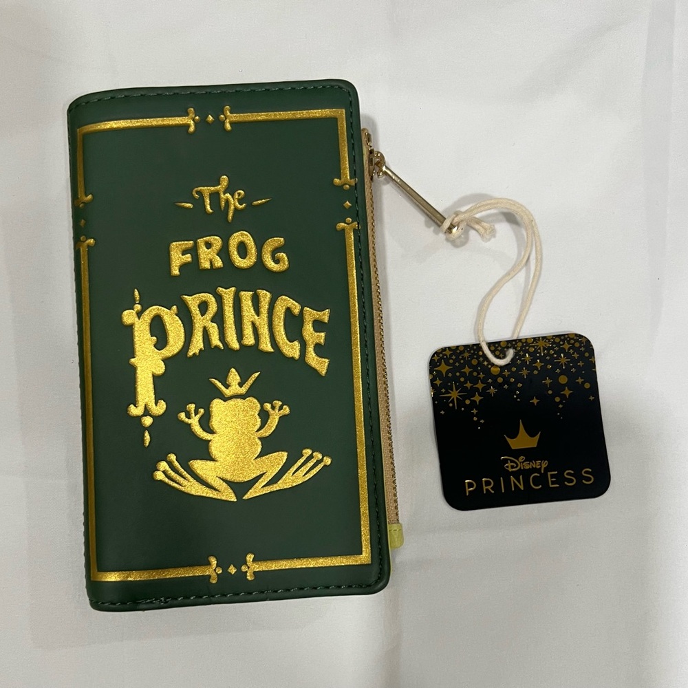 Loungefly Princess and the Frog: The Frog Prince Green Wallet